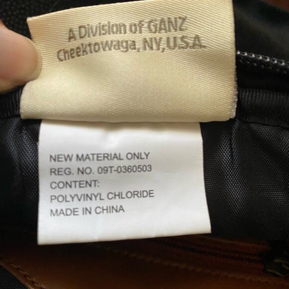 Maggi B Mini Backpack Faux Leather Zippered adjustable straps Black and Brown - Picture 12 of 13